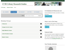 Tablet Screenshot of libguides.ccri.edu