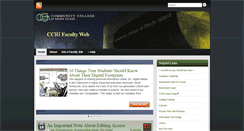 Desktop Screenshot of facultywp.ccri.edu
